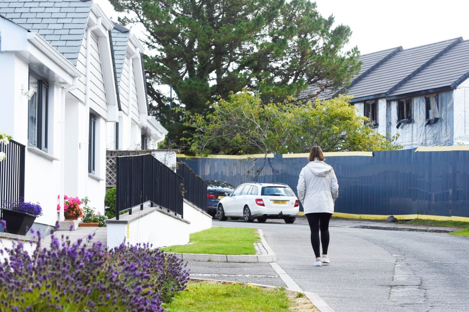 Opposite the beautiful bungalows in Redruth, Cornwall is an abandoned newbuild homes construction site