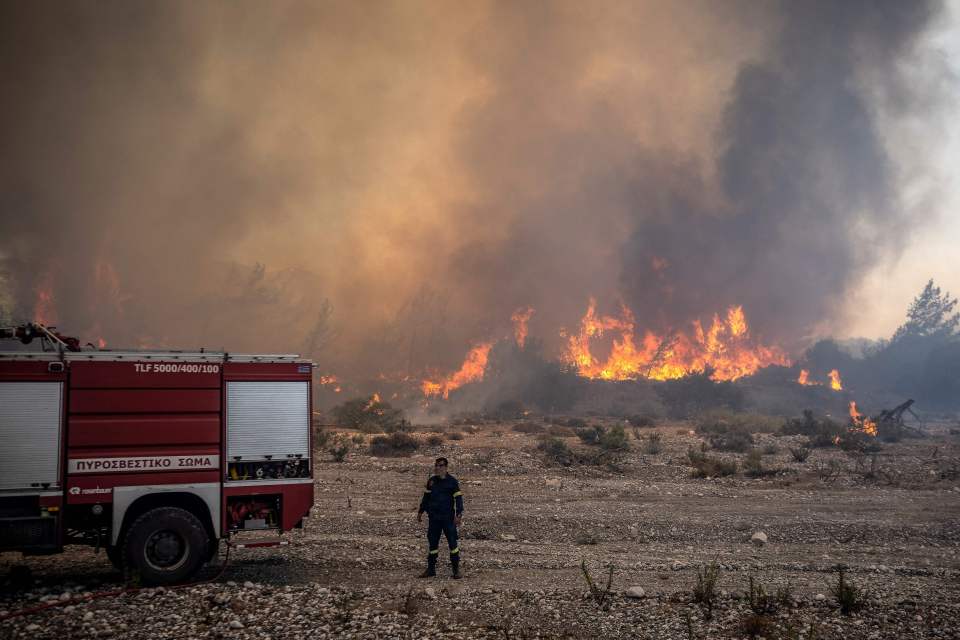 Brits have been flown back from fire-ravaged Rhodes with many more facing their summer holidays being cancelled