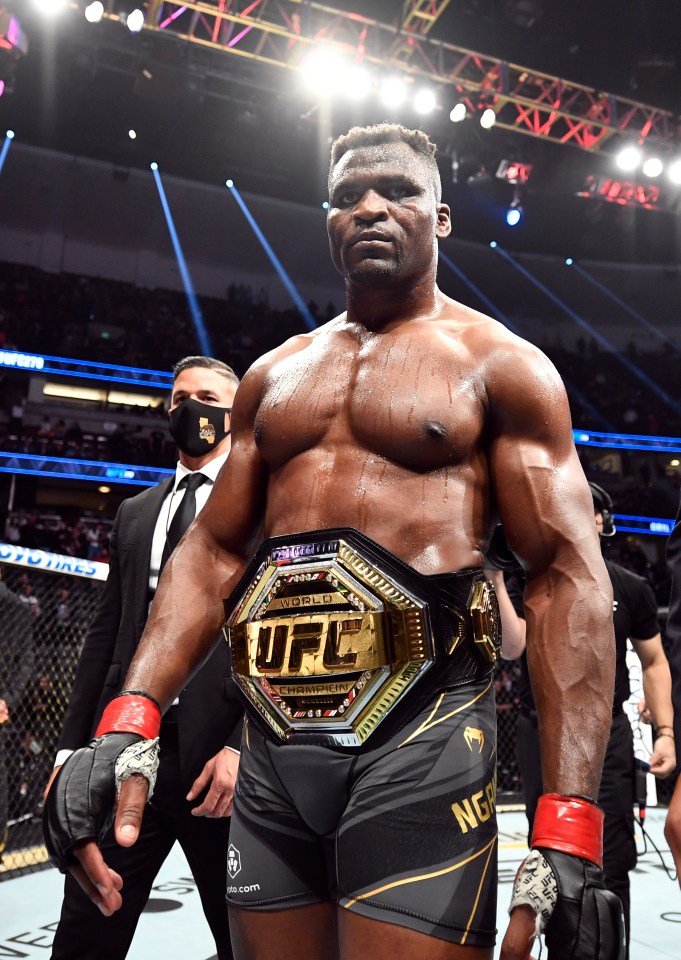 Former UFC heavyweight champion Ngannou has never boxed professionally