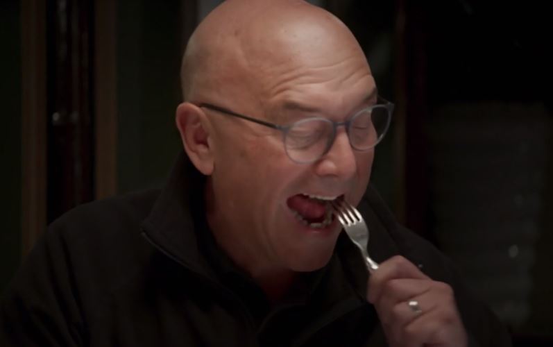 Gregg Wallace on Channel 4 eating the Miracle Meat