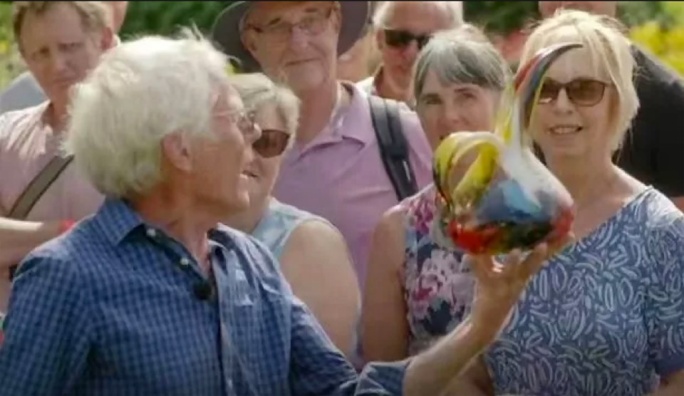 Andy held up the guest’s vase and even pretended to drop it at one point