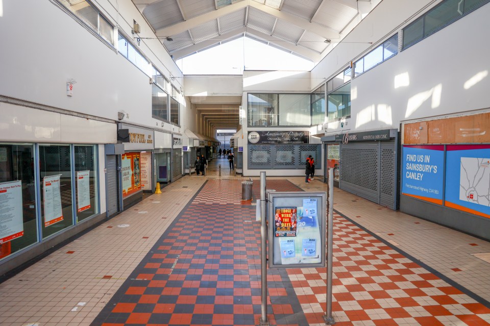 The once thriving centre was once home to big name brands