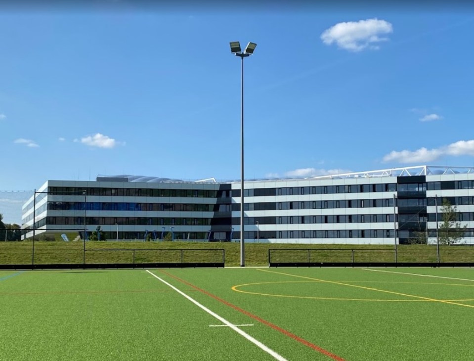 There is a football pitch for Arsenal to train on