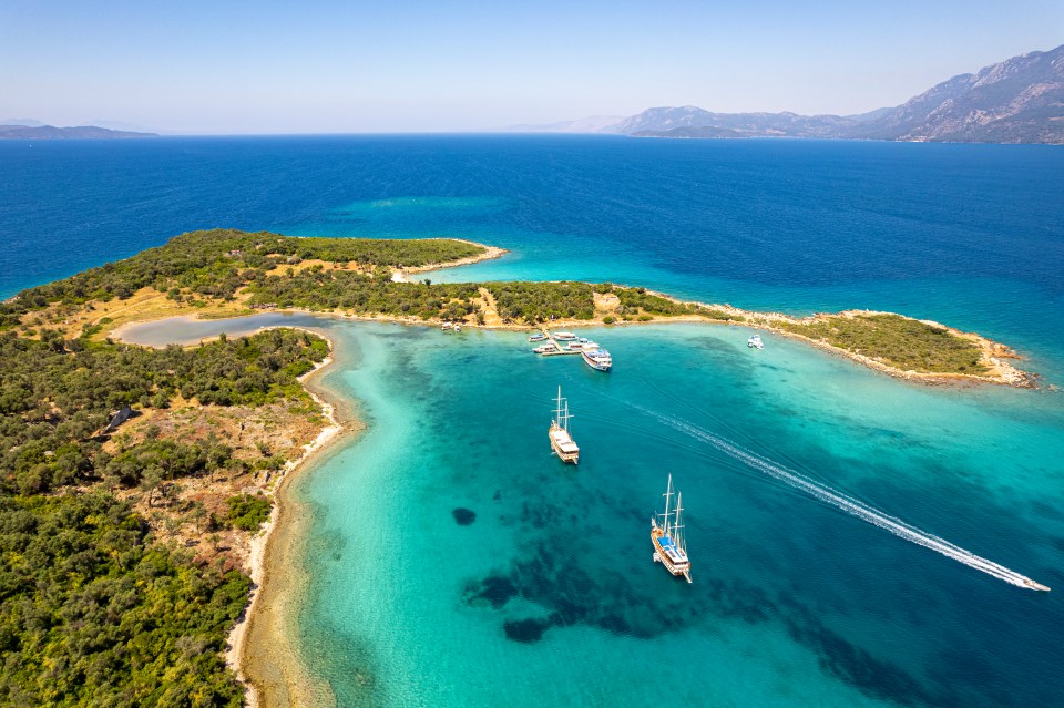 The beautiful Sedir Island in the Gulf of Gökova