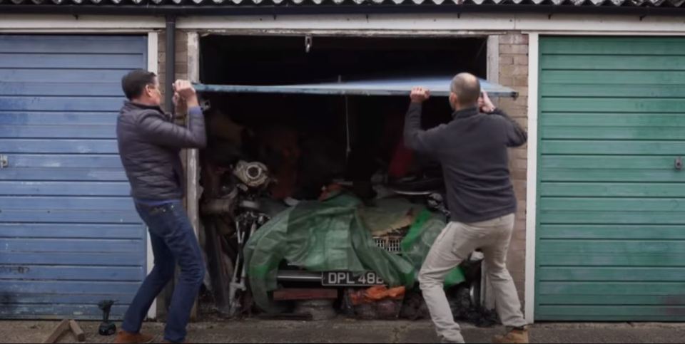 Jonny came across the abandoned Cortina in a lock up