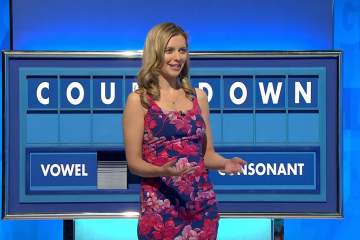 Rachel Riley revealed the naughty title of her favourite motivational song on Countdown today