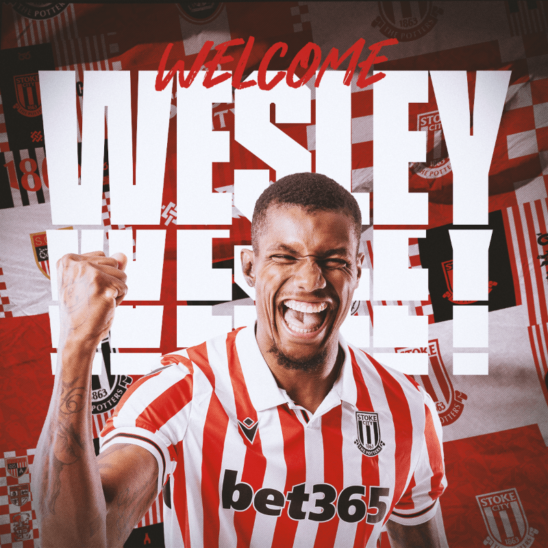 Wesley has joined Stoke from Aston Villa on a one-year deal