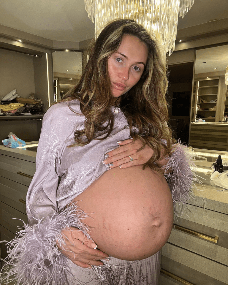 Charlotte kept fans up to date with her pregnancy