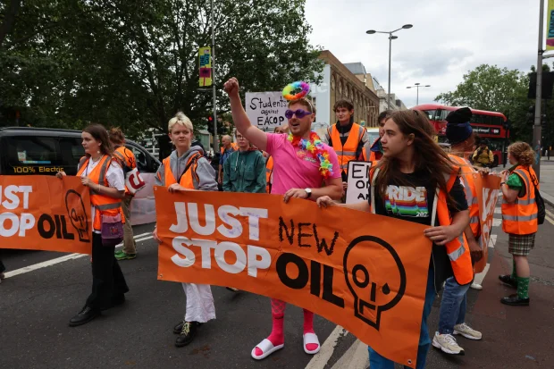 It comes after another stag stole a Just Stop Oil banner