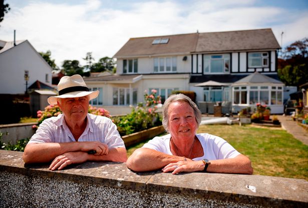 Mary Coombs and husband Michael live across the road from Swansea prom