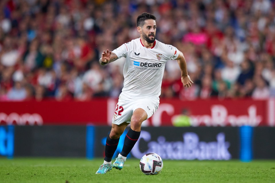 Isco played 19 times for Sevilla last season