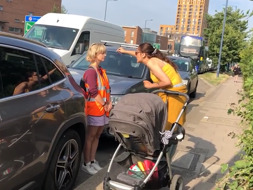 Another furious mum berated protesters