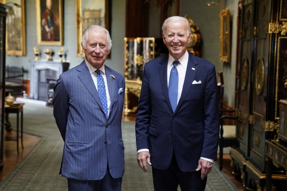 King Charles III and President Biden met today at Winsdor