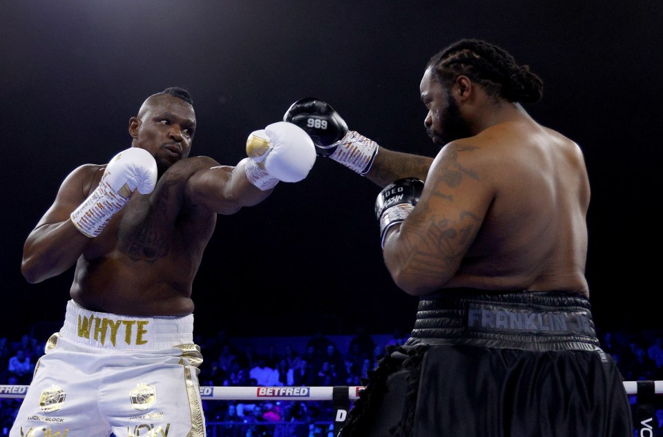 Dillian Whyte scraped past the American in a razor close fight last November