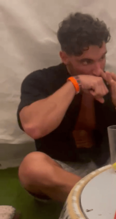 Love Island winner Davide was filmed snorting a mystery suspicious substance