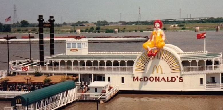 The much-loved chain opened its first McBoat on the Mississippi River in 1980