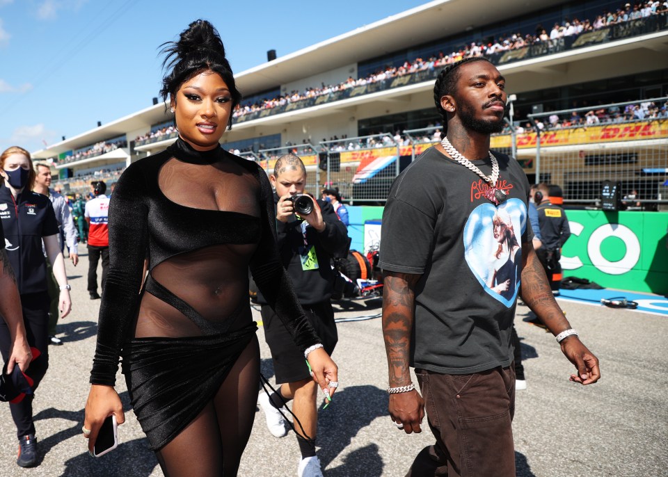 A member of Megan Thee Stallion’s team barged Martin away when he tried to talk to her