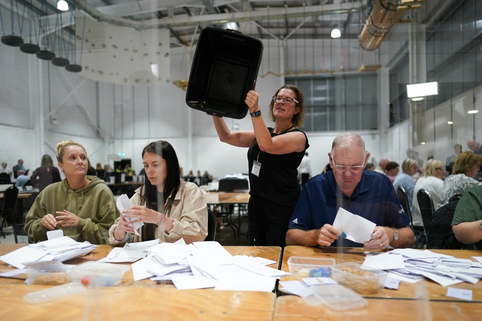 The votes were counted in Selby last night