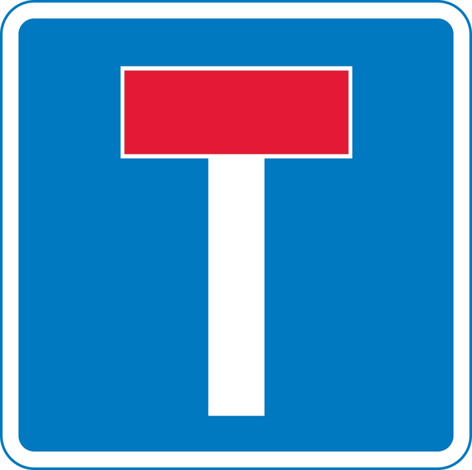 No through road signs tell motorists that they cannot drive on that signed road