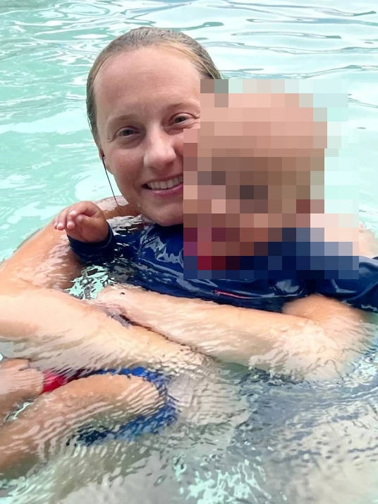 Tiffany Francis was mum-shamed for breastfeeding her son in a waterpark lazy river