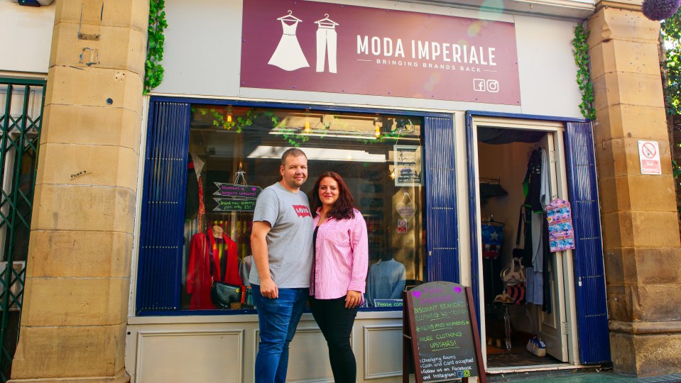 Shane Phelan and Jessica Cullen own a little-known shop that sells clothes 70% cheaper than instore