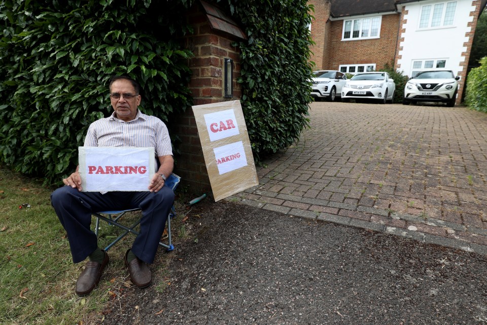 Rafi rents out spaces on his driveway for £30 each