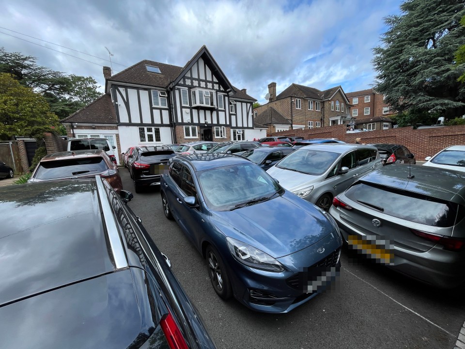 A neighbour packed visitors' cars onto their driveway