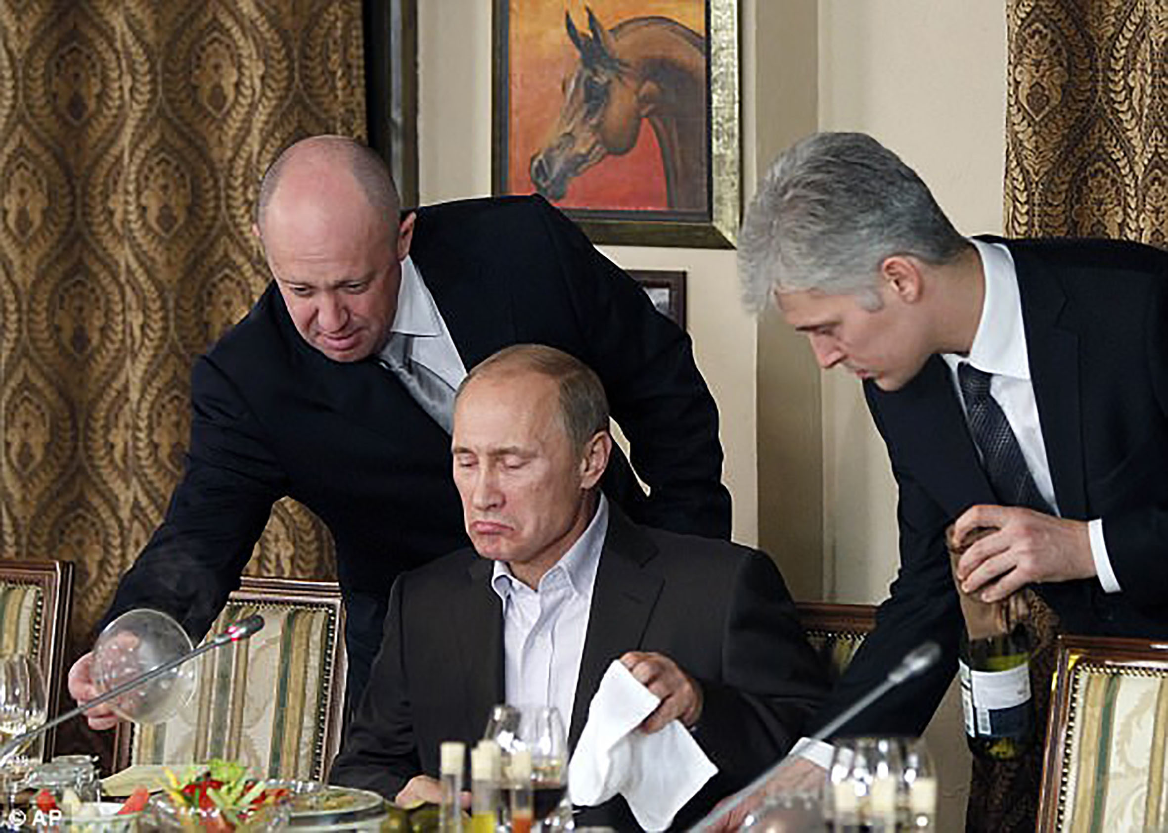 Former catering boss Prigozhin was nicknamed Putin's chef, but was condemned as a 'traitor' after last month's mutiny