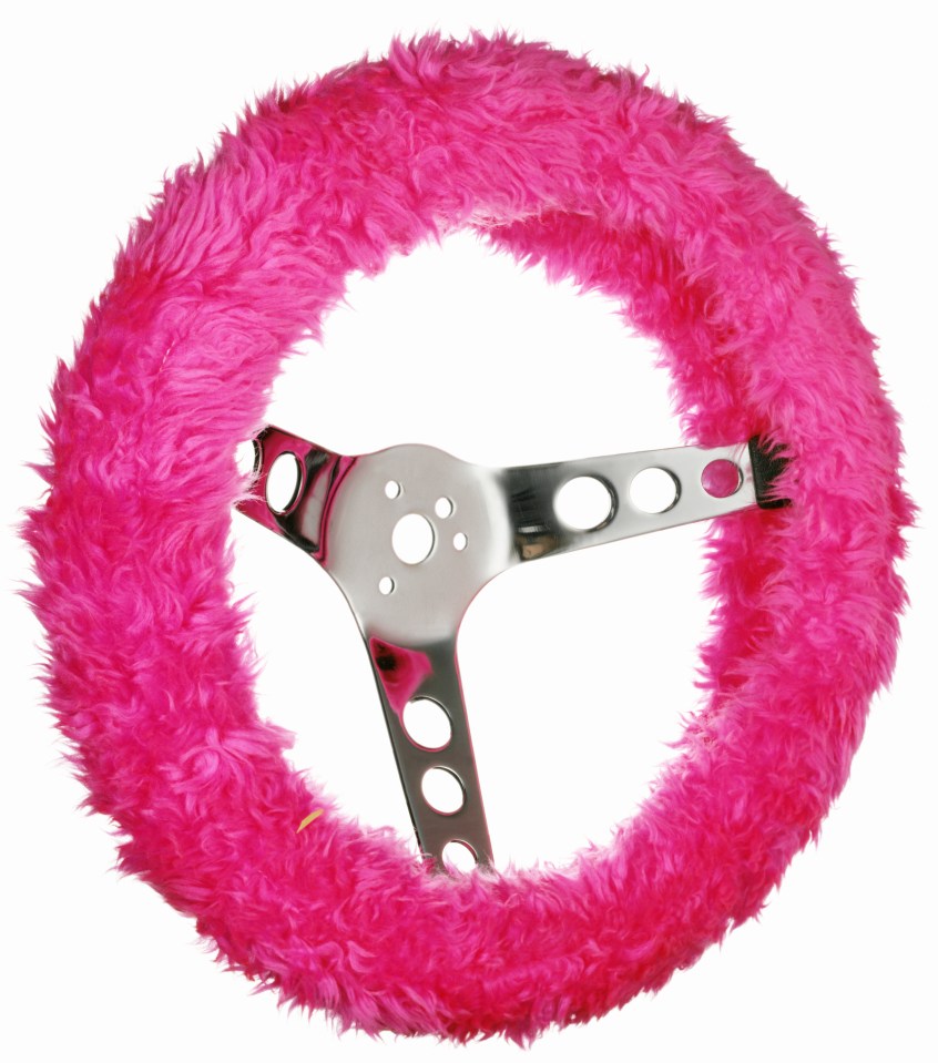 The TikTok cleaning guru also praised pink 'fuzzy covers' for car steering wheels