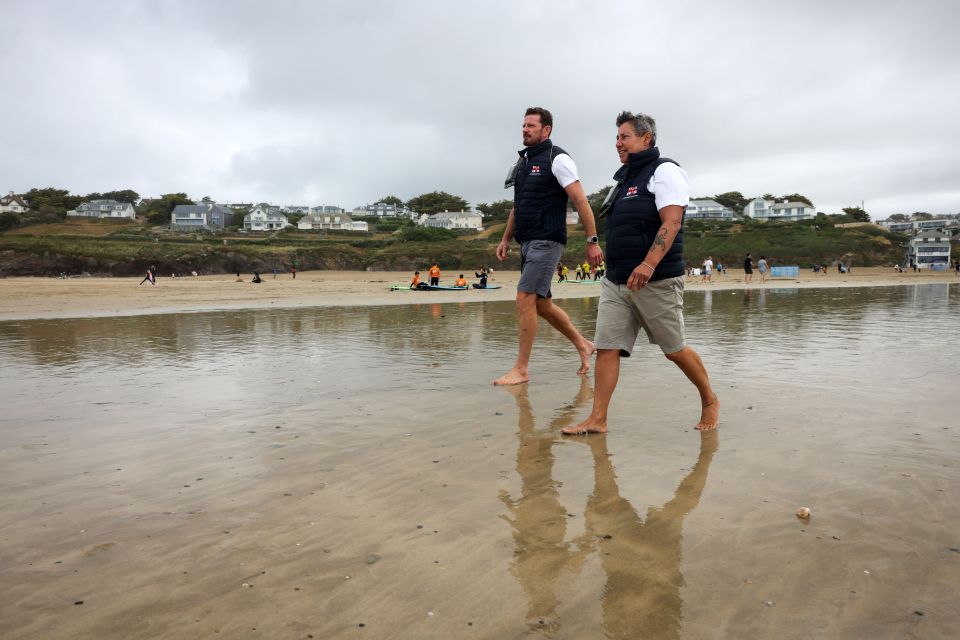 Andy Stewart and Bev Samuels has stepped forward as Polzeath beach rangers