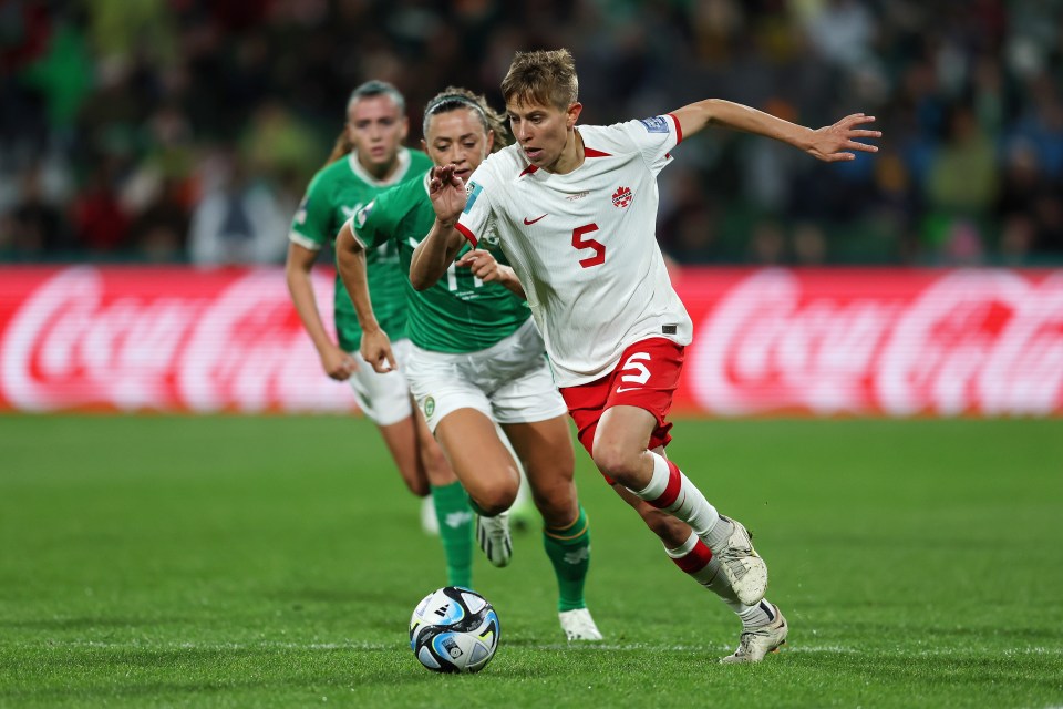 Quinn helped Canada beat the Republic of Ireland