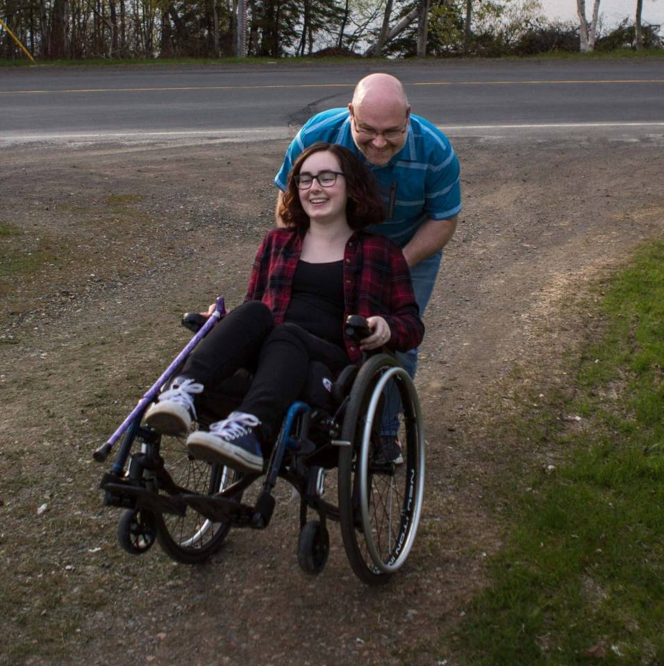 She now relies on a walking cane and wheelchair