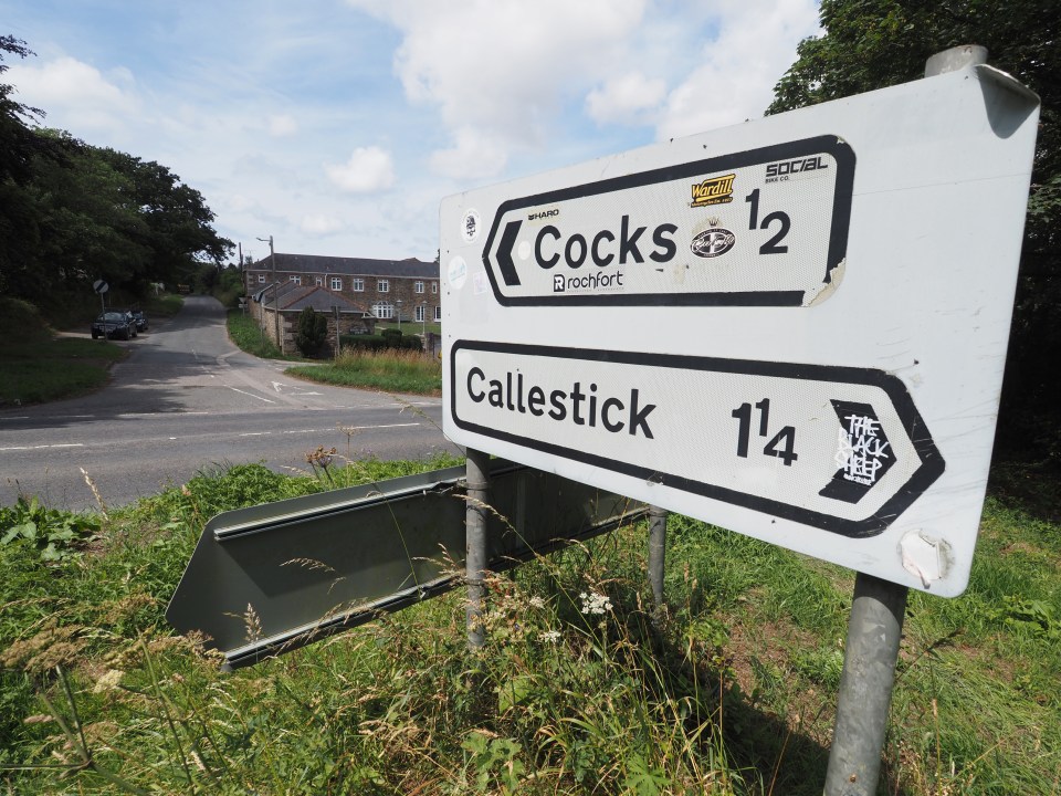 Residents of the tiny hamlet of Cocks, near Perranporth, Cornwall, have resigned themselves to being the butt of jokes