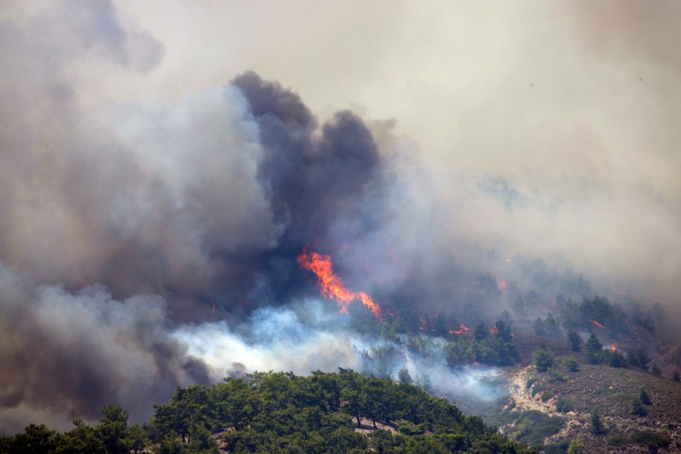 Passengers on an easyJet flight on Monday were told travelling to Rhodes was a 'terrible idea'