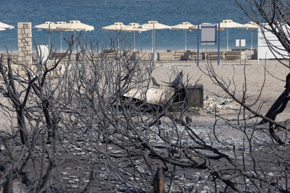 The holiday island has been scorched by ferocious wildfires