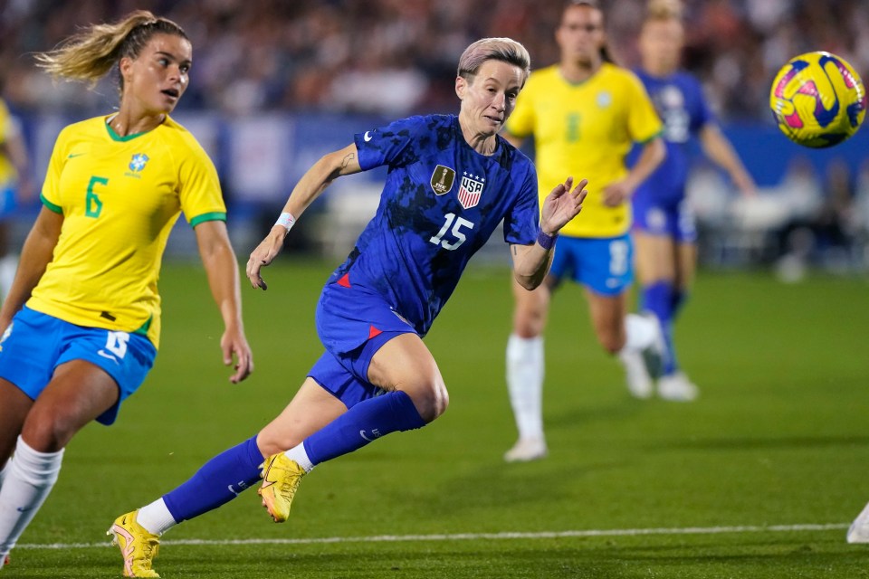 Rapinoe has won two World Cups and is aiming for a third