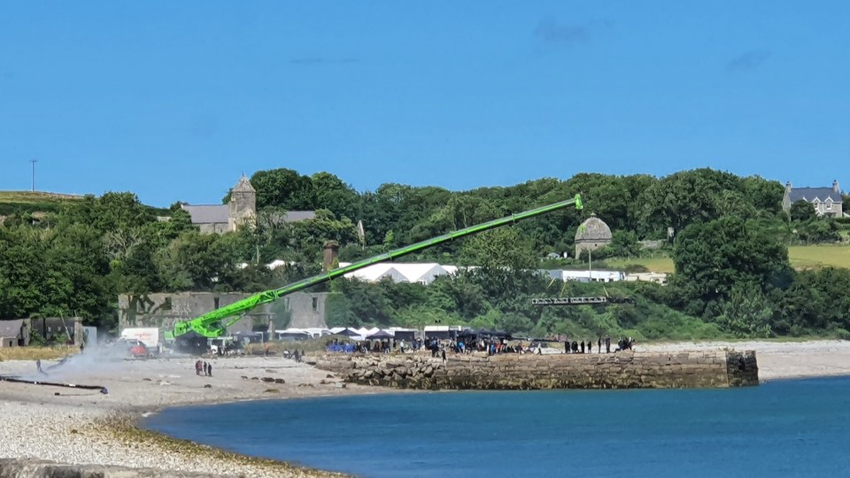 Photographs reveal coastal scenes were filmed near Penmon Priory, Anglesey