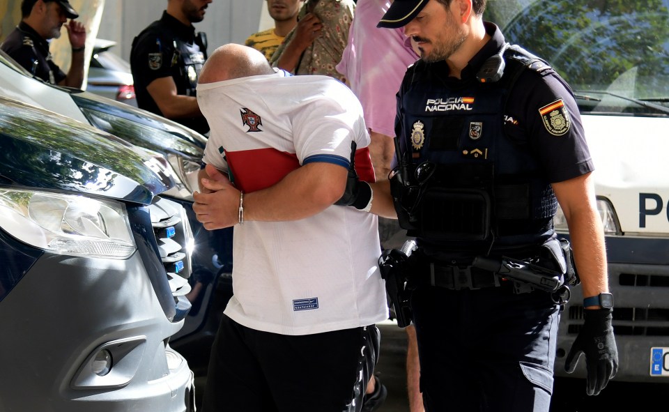 The six men arrived at court to testify before a judge