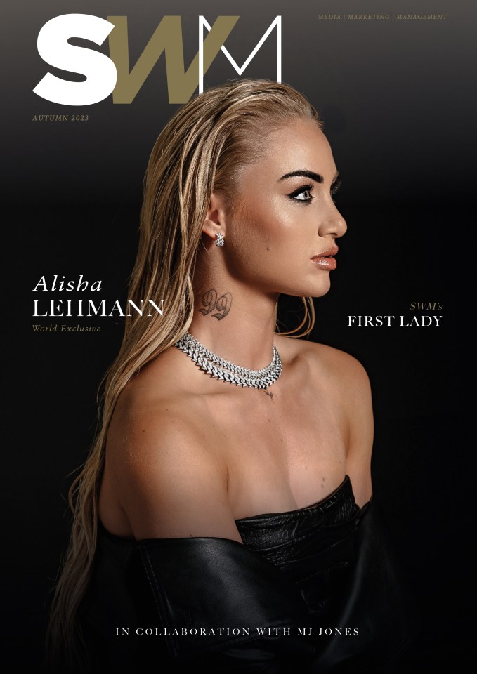 Alisha Lehmann on the front cover of SWM