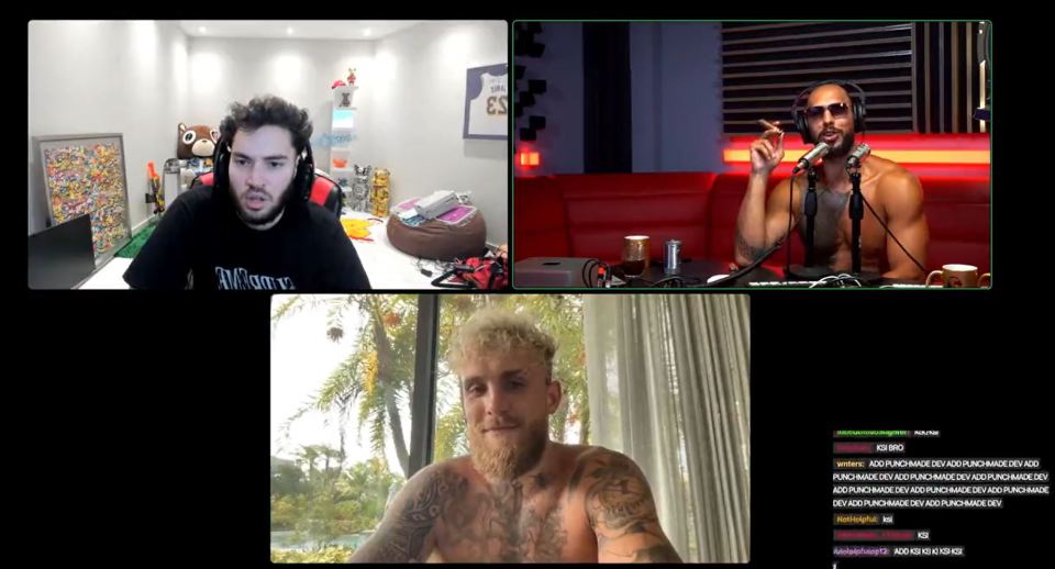 The odd suggestion was made on a three way stream between the men