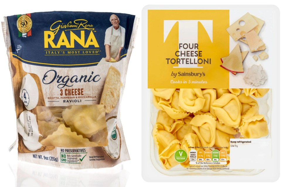 Both types of pasta are produced in the same factory, by the same workers