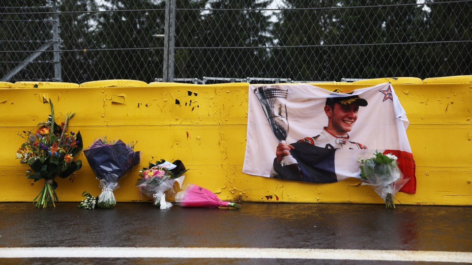 Flowers were laid at the site of the crashes