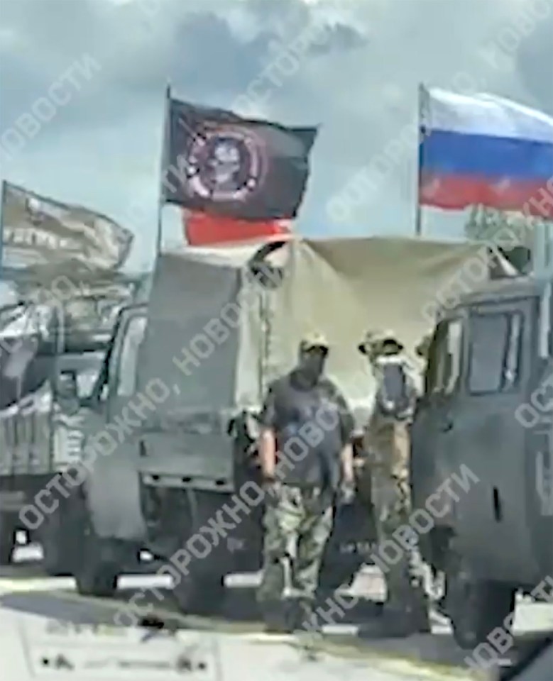 Wagner private mercenary army is seen on way to Belarus