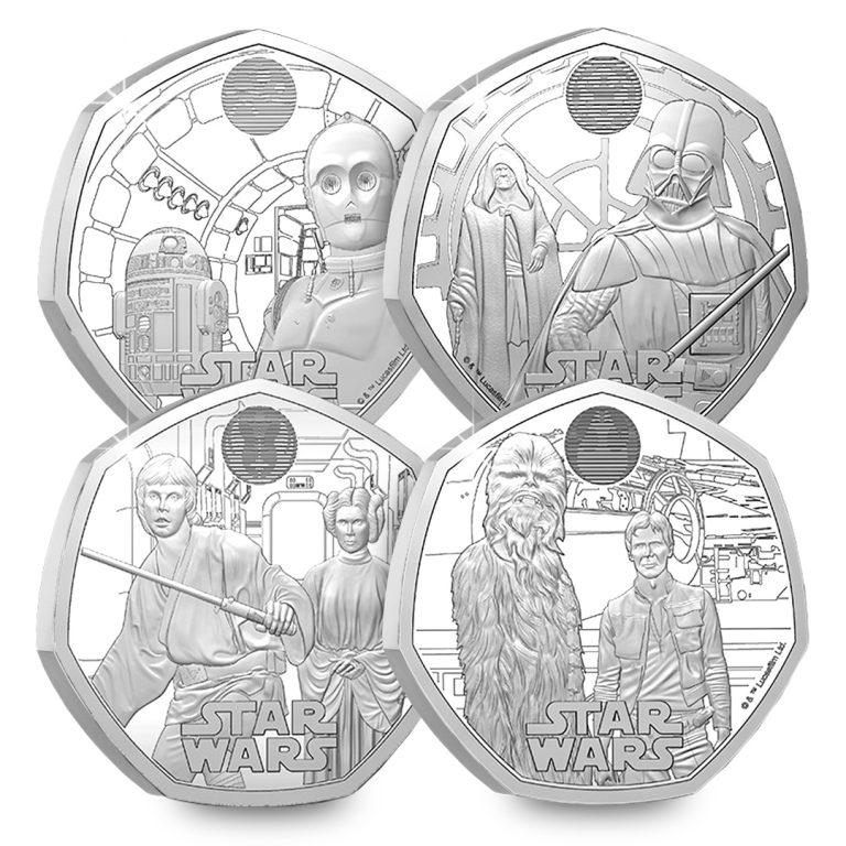 A total of four coins will be released in the Star Wars 50p series