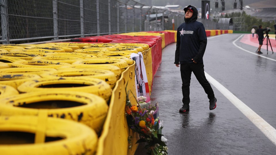 Alfa Romeo driver Zhou Guanyu was present for the run too