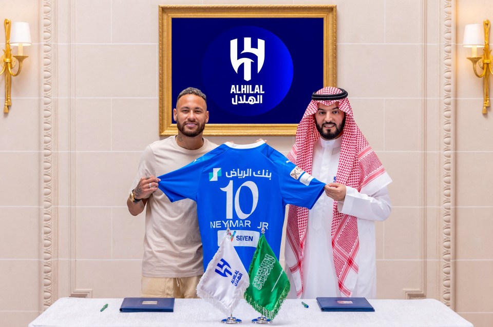 Neymar has completed a move to Al-Hilal