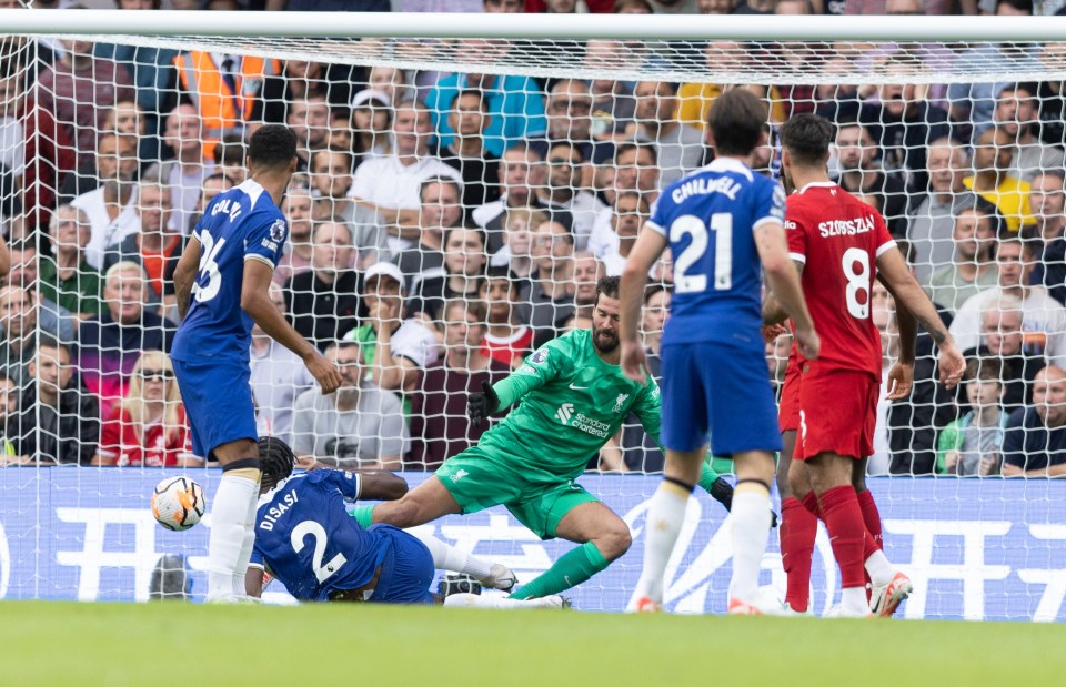 The French defender pounced from close-range to earn a point