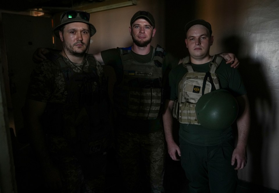 The team is made up of drone pilot Vitaliy and fellow soldiers Nazar and Maskim