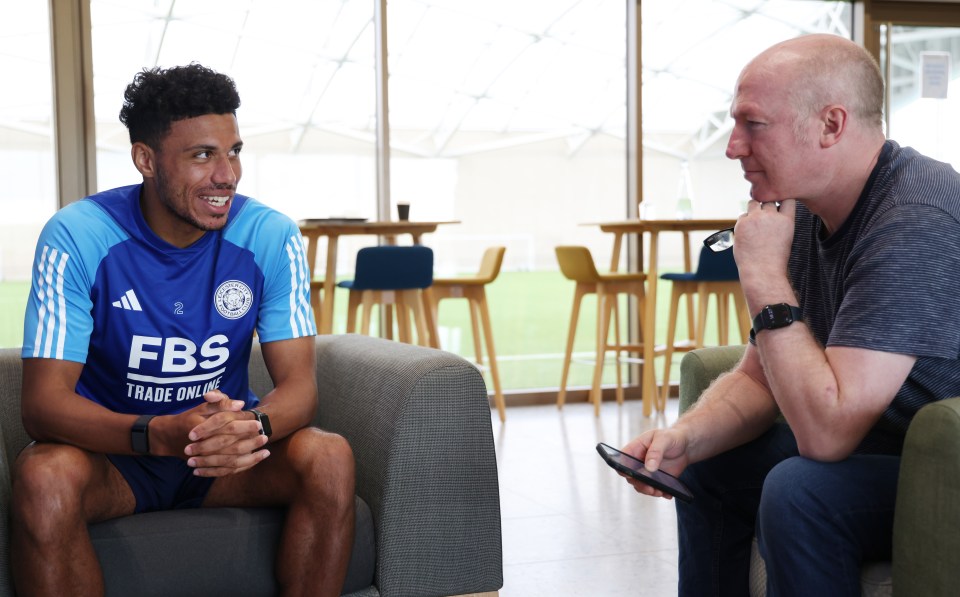 Justin meets Justin ... Leicester ace James Justin chats to our man Justin Allen