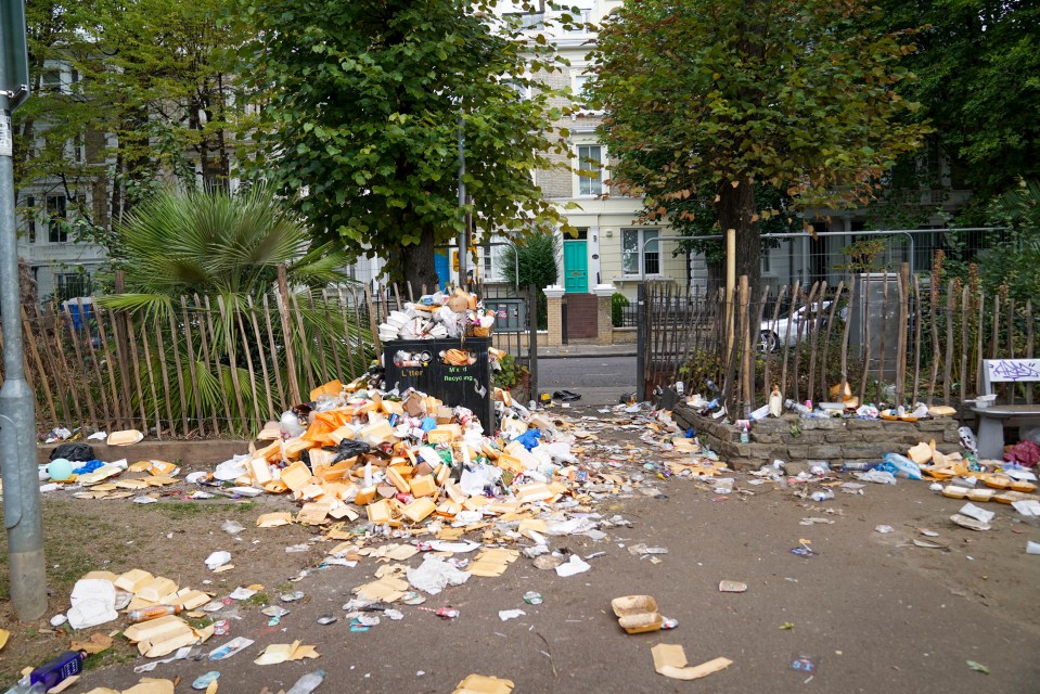 Cleaning up the litter and rubbish after the event is a mammoth task each year